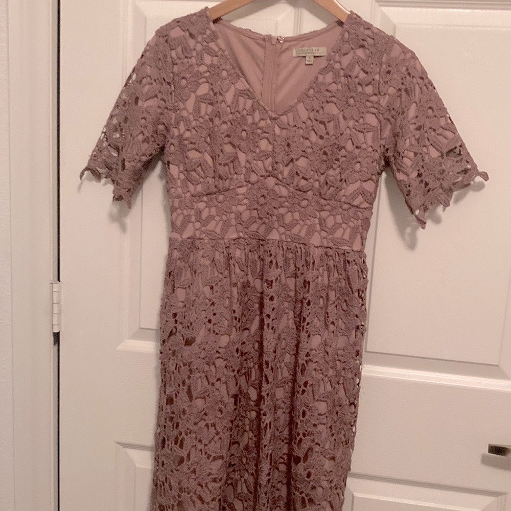 Polagram mauve floral dress